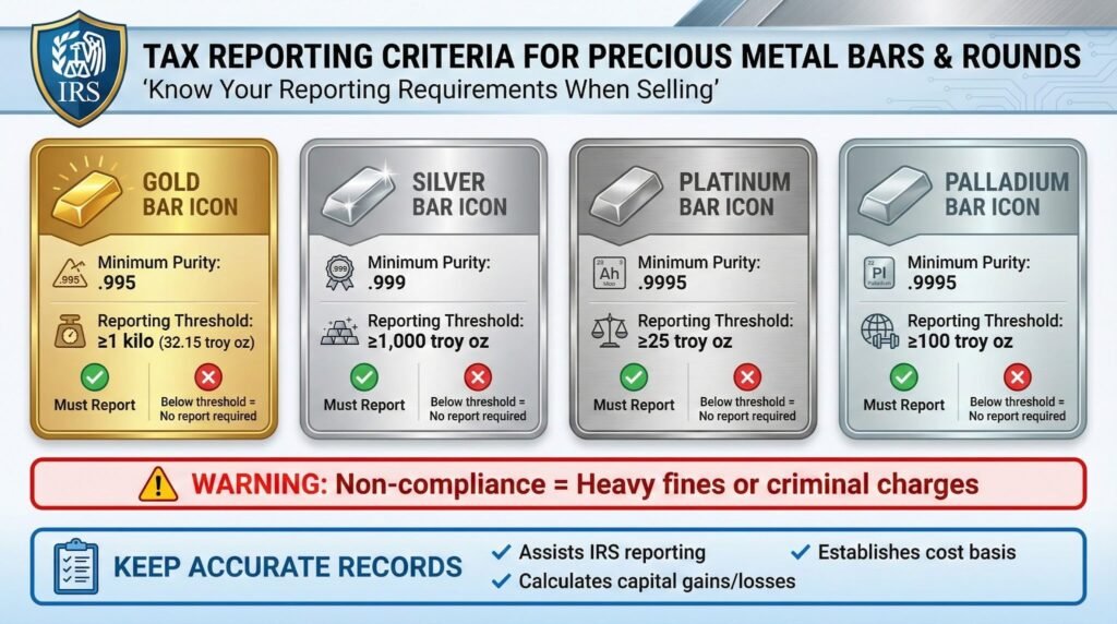 Reporting Criteria for Bars and Rounds