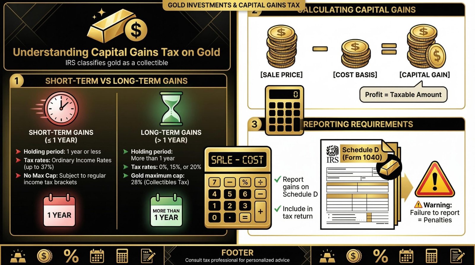 Scrutinizing Capital Gains on Gold