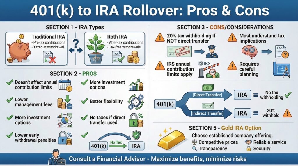 401k To An IRA - Pros and Cons