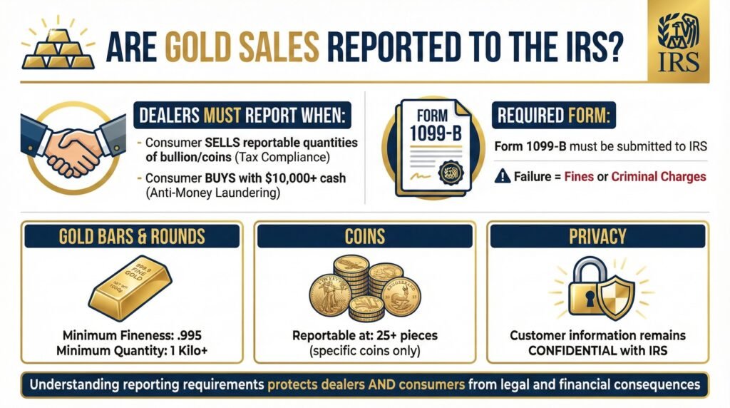 Are Gold Sales Reported to the IRS?