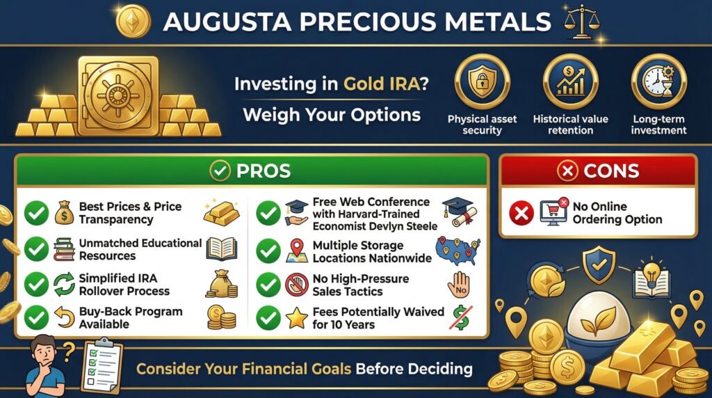 Augusta Precious Metals Pros and Cons