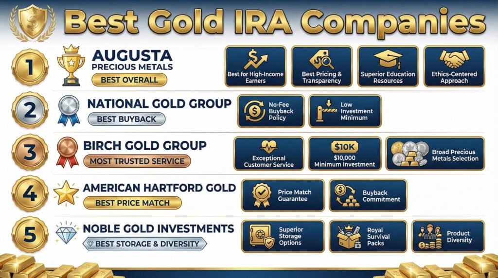 Best Gold IRA Companies of 2026