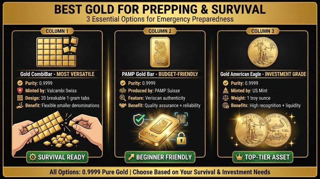 Best Gold for Prepping and Survival