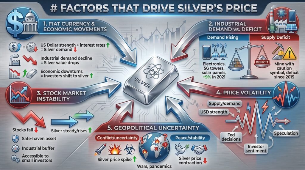 Factors that Drive Silver's Price