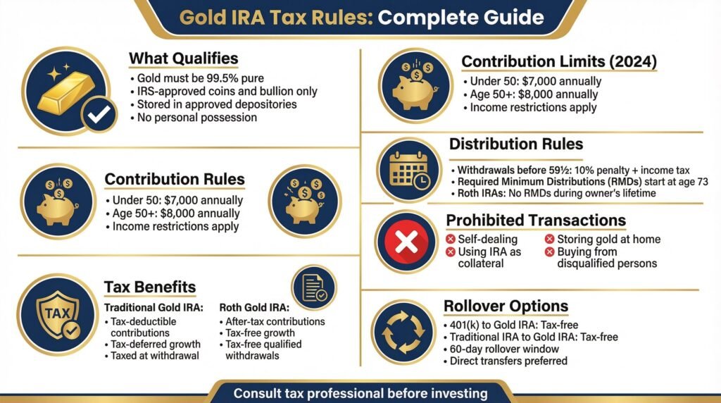 Gold IRA Tax Rules