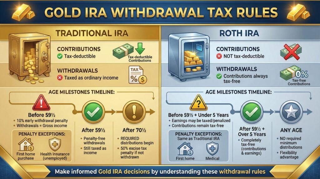 Gold IRA Withdrawal Rules