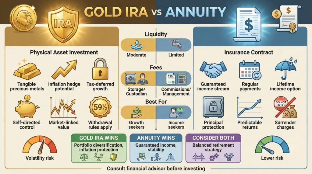 Gold IRA vs Annuity