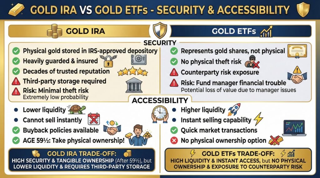 Gold IRA vs Gold ETFs