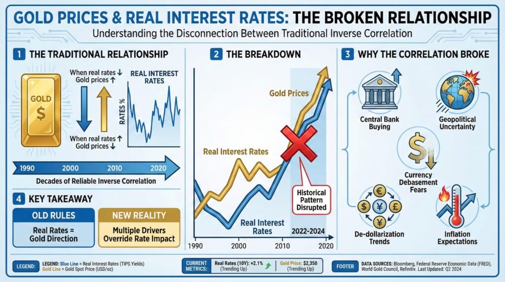 Gold Prices and Real Rates Relationship