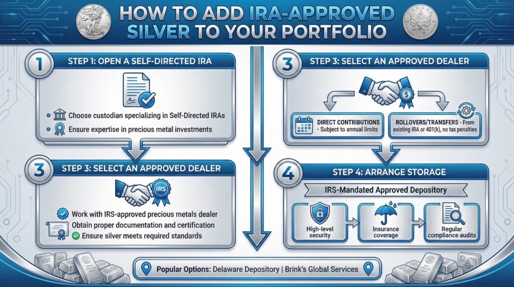 How to Add IRA-Approved Silver to Your Portfolio