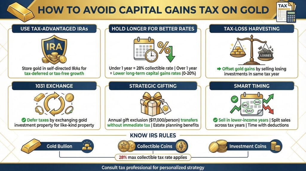 How to Avoid Capital Gains Tax on Gold