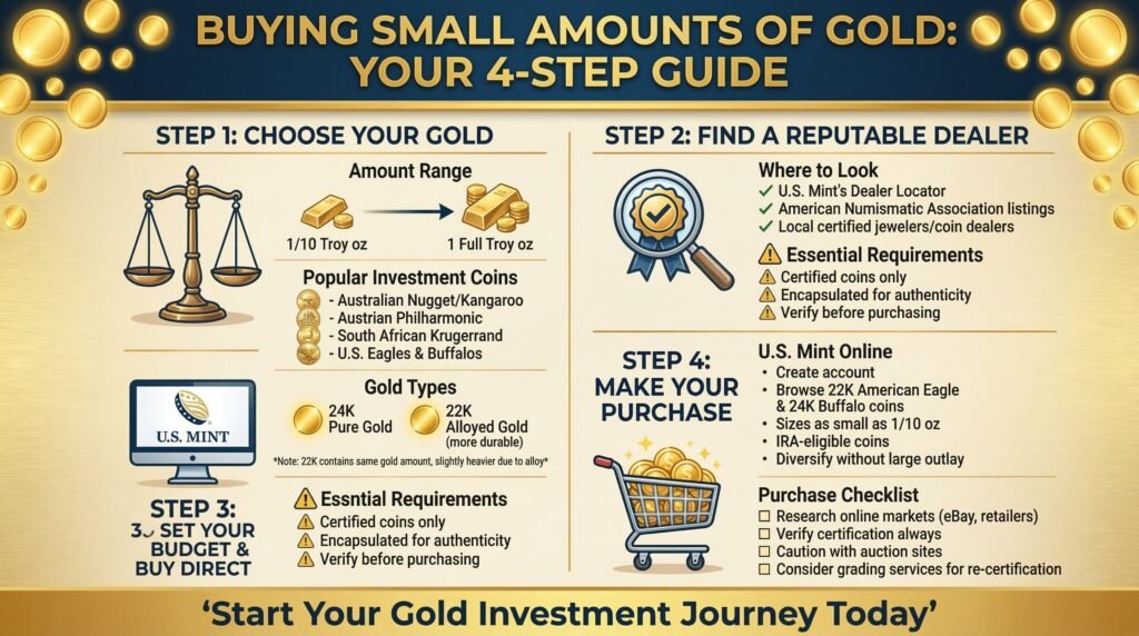How to Buy Small Amounts of Gold