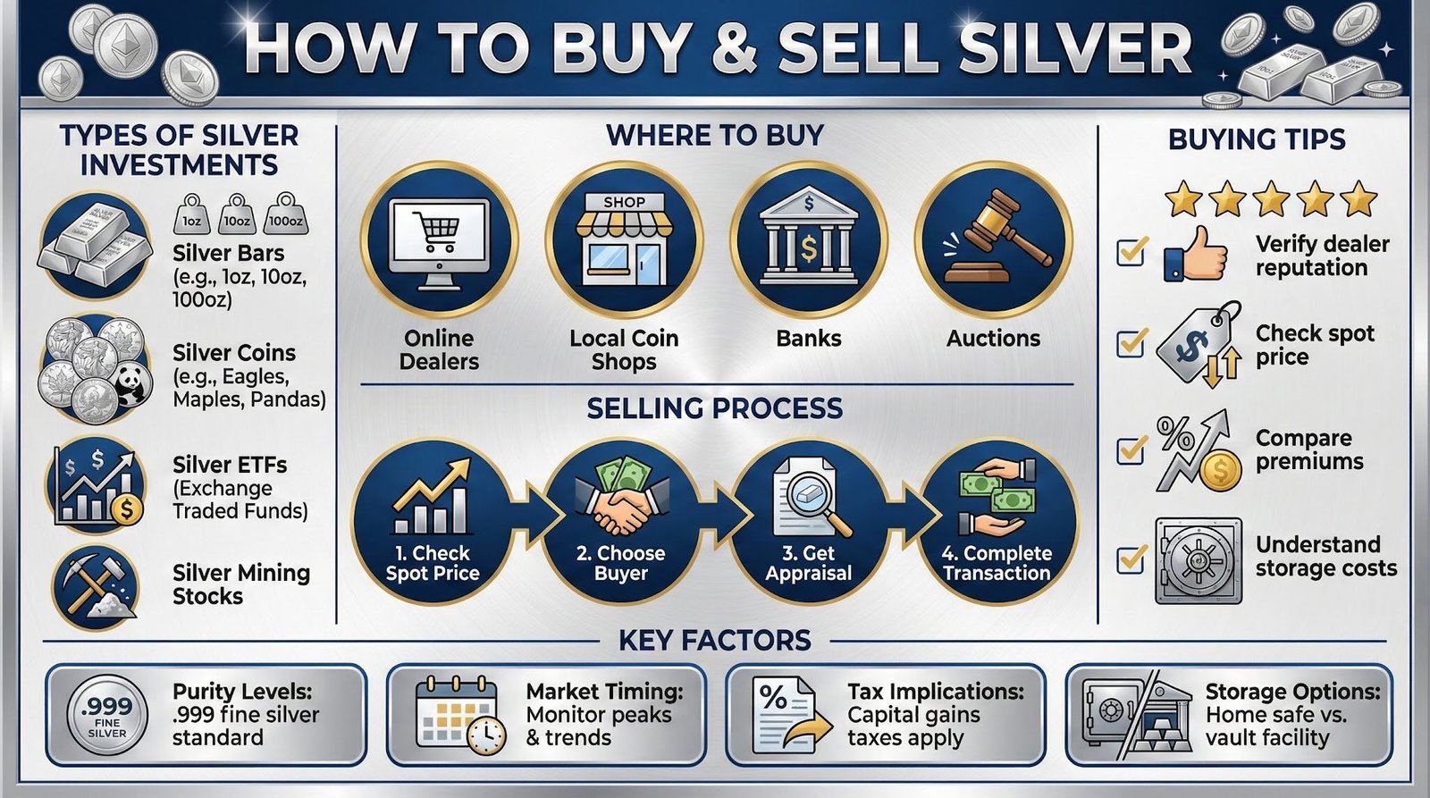 How to Buy and Sell Silver