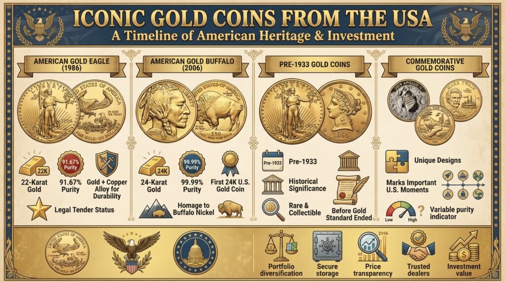 Iconic Gold Coins From the USA