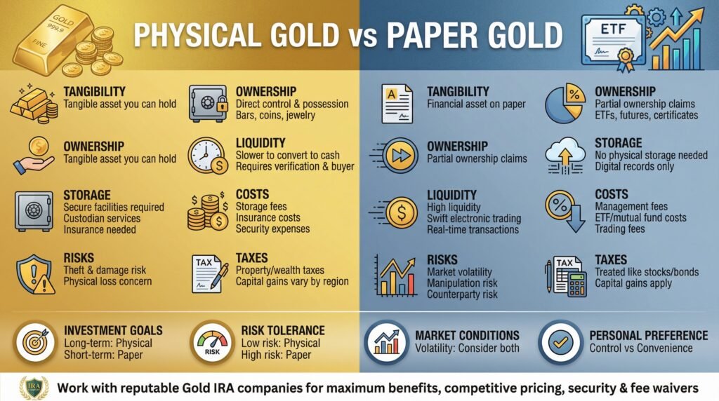 Physical Gold vs Paper Gold