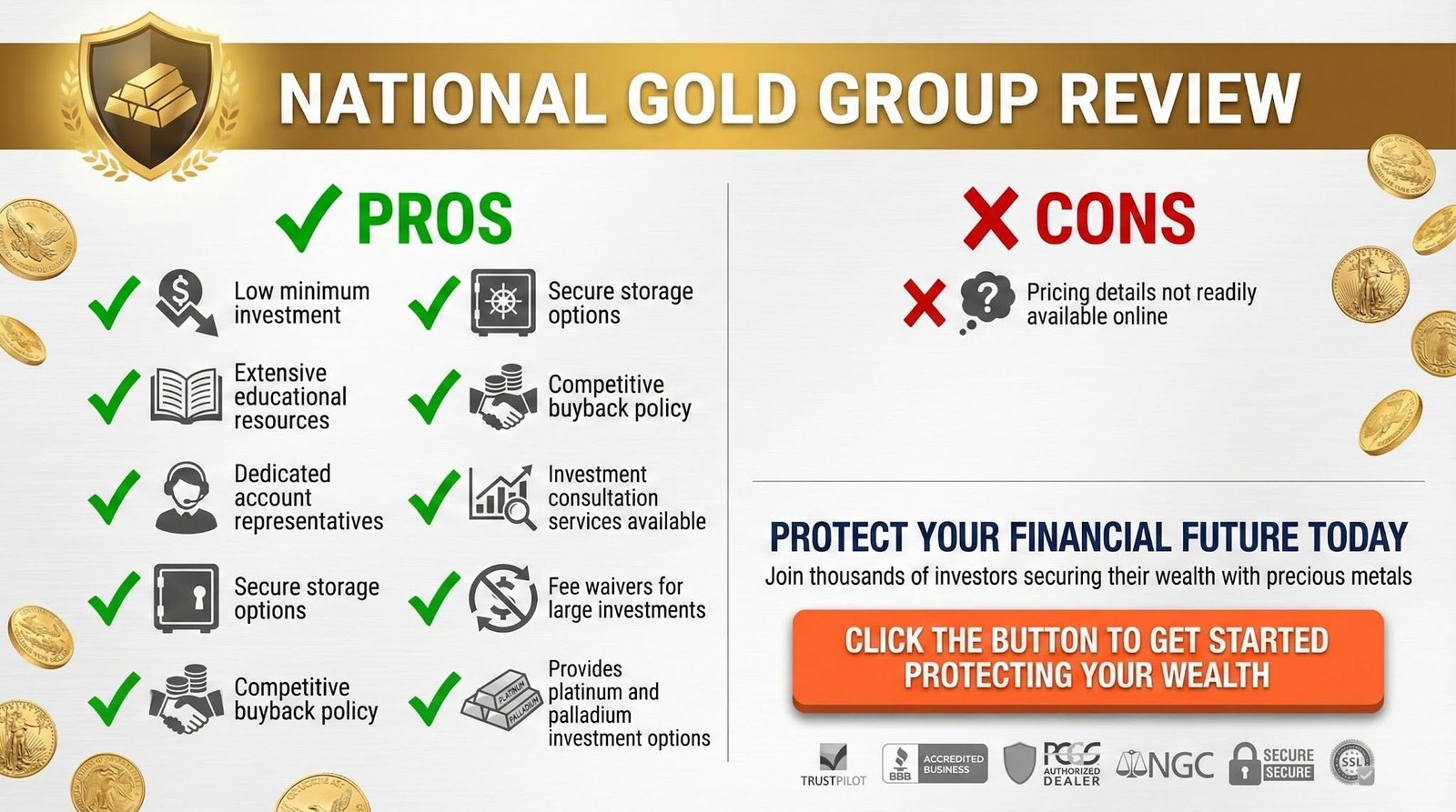 Pros and Cons of Gold Investing with Augusta Precious Metals