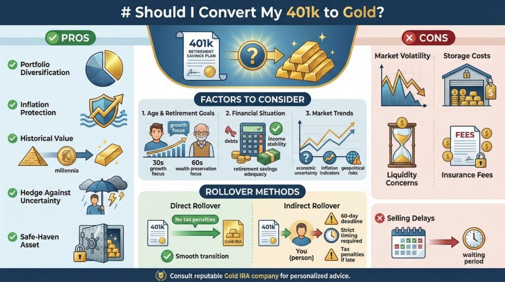 Should I Convert My 401k to Gold