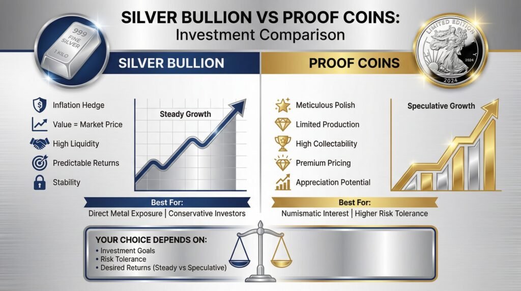 Silver Bullion Vs Proof Coins