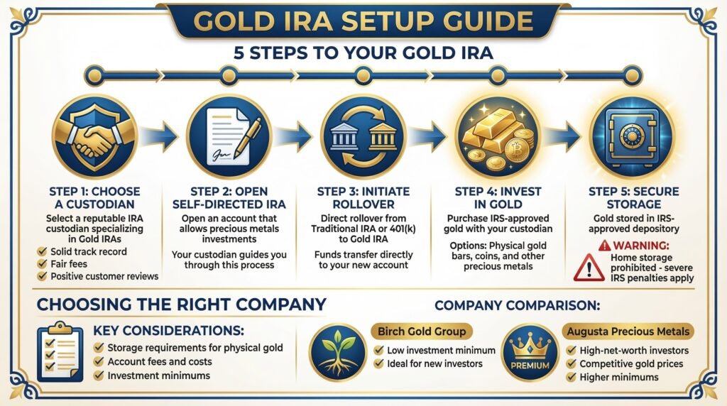 Steps to Set Up Gold IRA