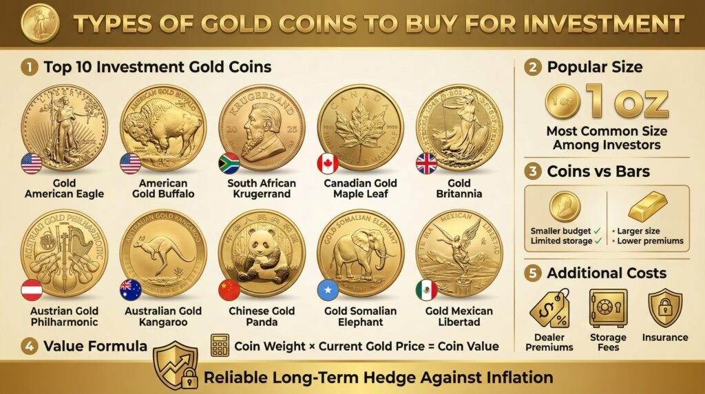 Types Of Gold Coins To Buy For Investment