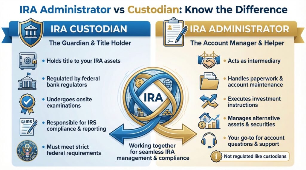 What Is the Difference Between IRA Administrator and Custodian?