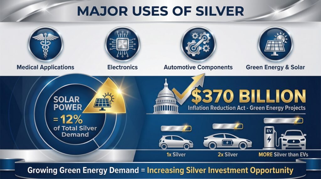 What are the Major Uses of Silver?