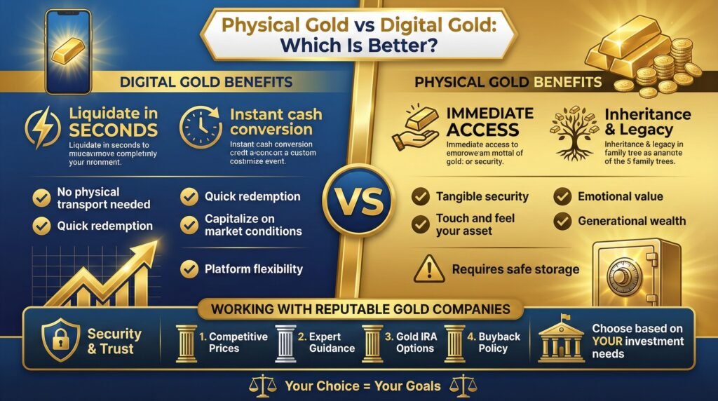 Which Is Better Physical Gold or Digital Gold