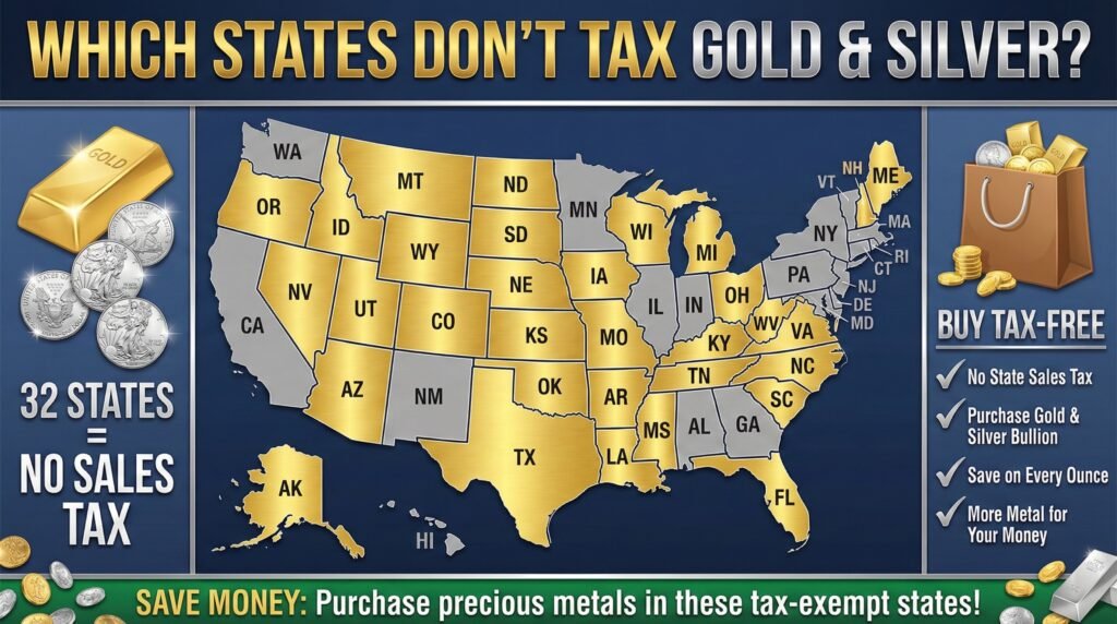 Which States Do Not Tax Gold And Silver?