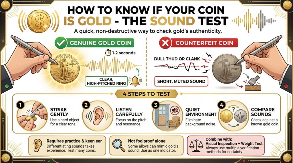 How to Know if Your Coin is Gold - Sound Test