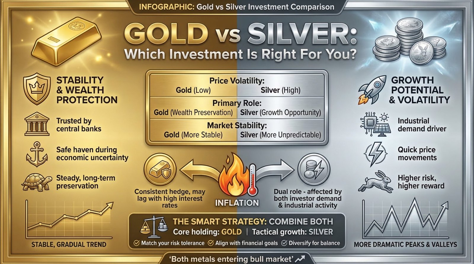 Gold vs Silver Prices