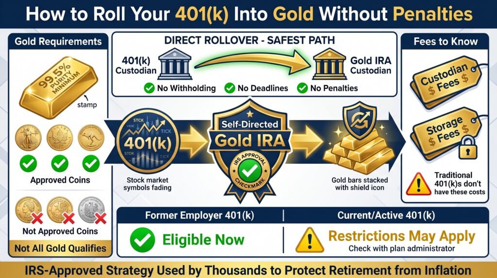 How to Roll Your 401(k) Into Gold Without Paying Penalties
