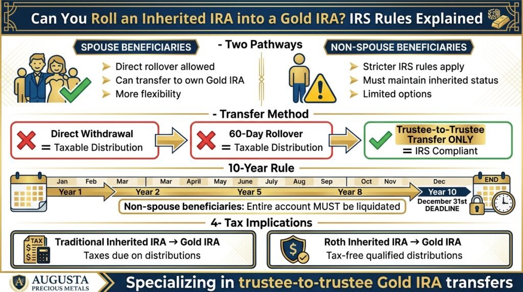 Can You Roll an Inherited IRA into a Gold IRA? IRS Rules Explained