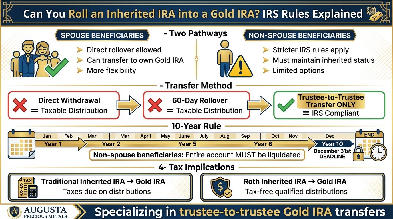 Can You Roll an Inherited IRA into a Gold IRA? IRS Rules Explained