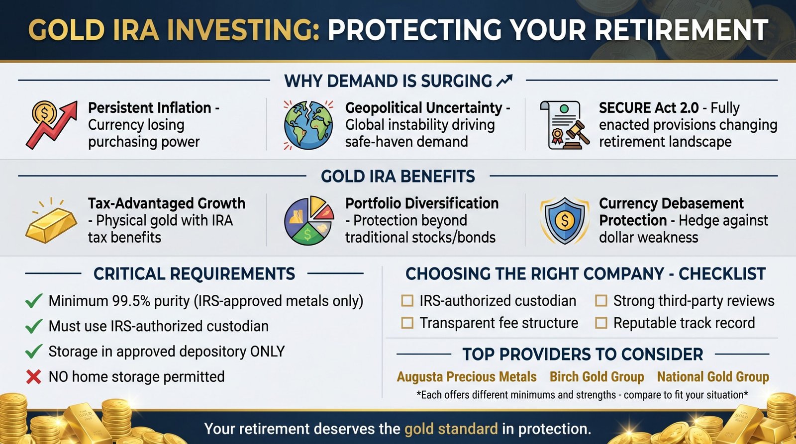 Gold IRA Investing in 2026: Why Demand Is Surging and How to Choose the Best Gold IRA Company for Your Retirement