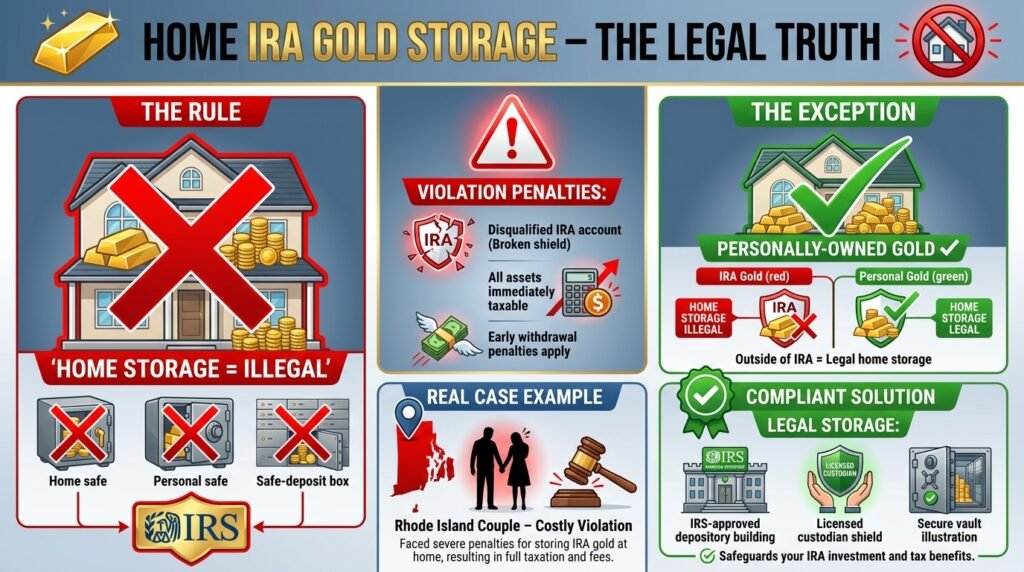 Home IRA Gold Storage Rules and the Legal Truth