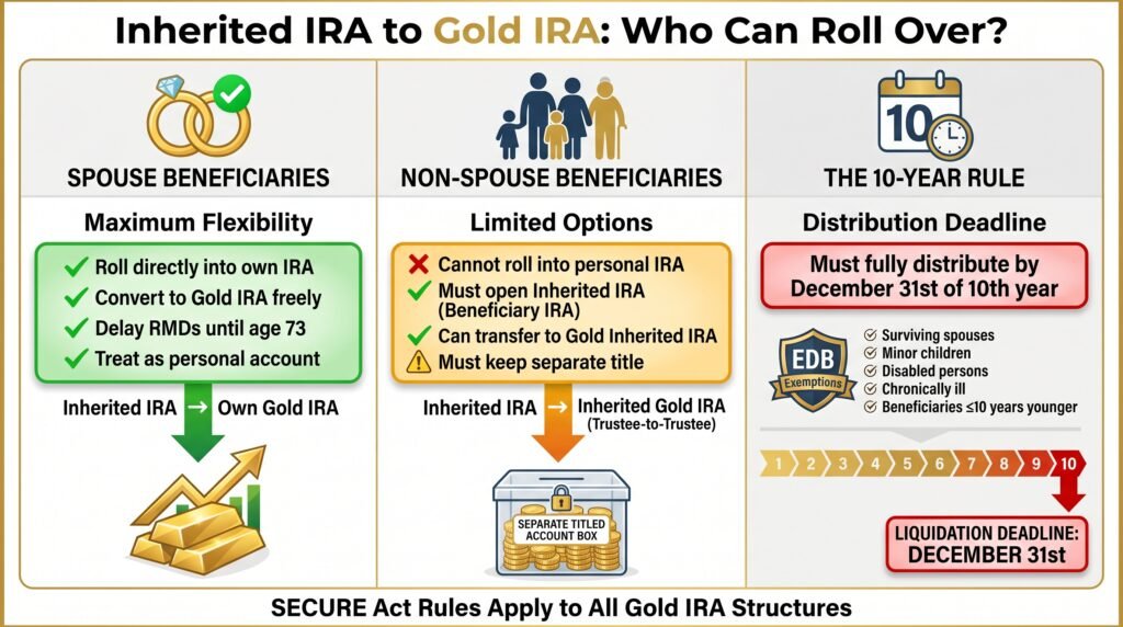 Not Every Inherited IRA Can Be Rolled into a Gold IRA