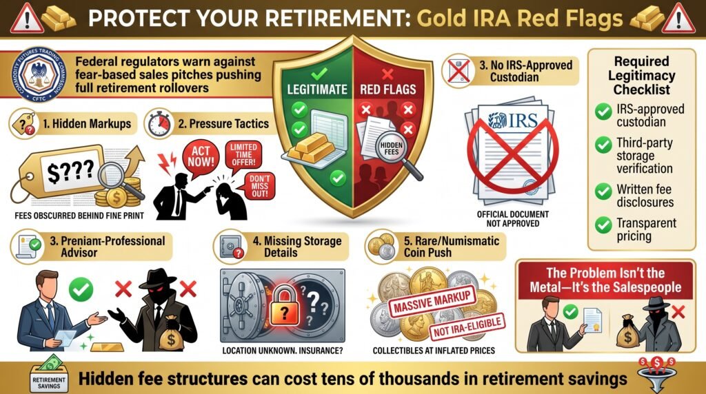 Gold IRA Red Flags and Sales Tactics to Avoid – Top 5 Warning Signs