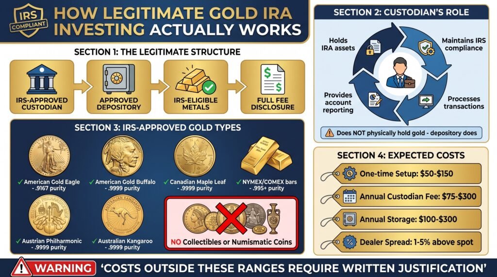 How Legitimate Gold IRA Investing Actually Works