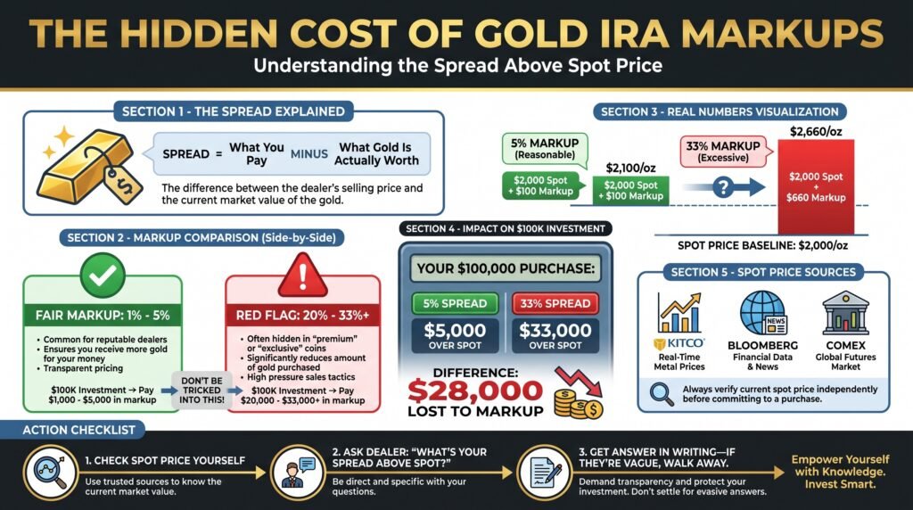 Markups Far Above the Spot Price of Gold