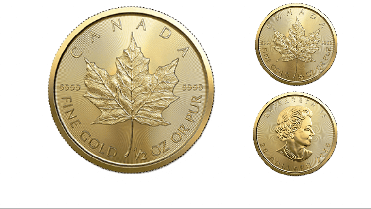 Gold Canadian Maple Leaf