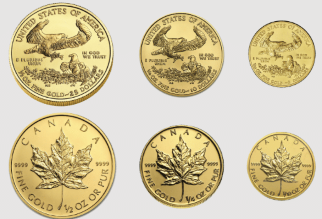 Fractional Gold Coins